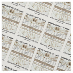 Tissu Mesure d'homme da Vinci de Vitruvian de l'homme