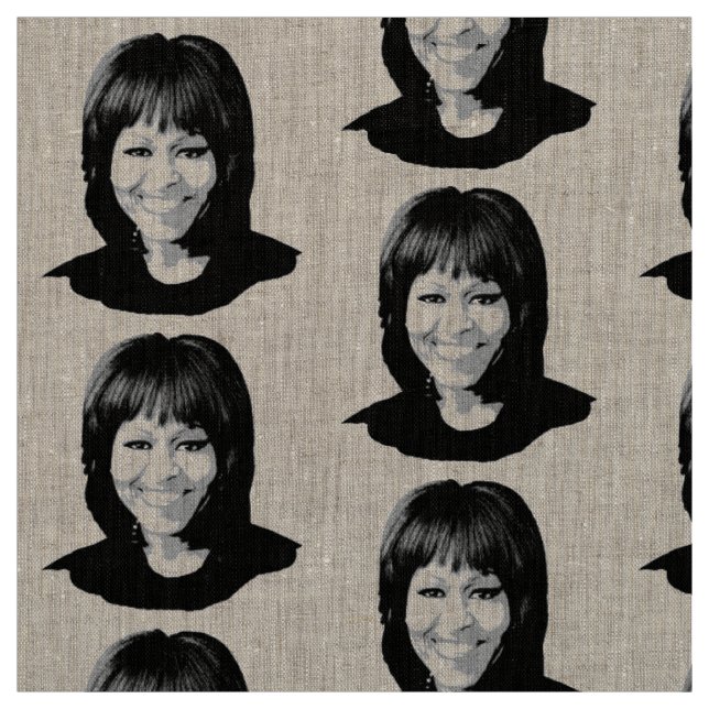 TISSU MICHELLE OBAMA (Échantillon)