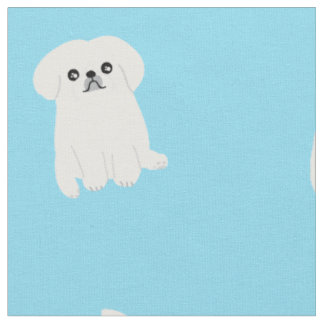 Tissu mignon de motif imprimé par Pekingese