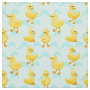 Tissu mignon motif de canard carrelé