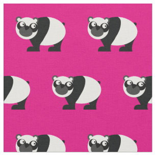 Tissu Mignon Ours Panda Bébé Enfant Crèche Rose Chaud