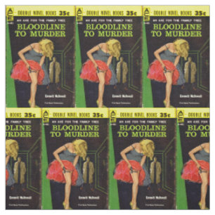 Tissu milieu des années 1950 Bloodline to Murder pulpe c