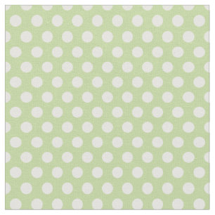 Tissu Mint Green Polka Dots