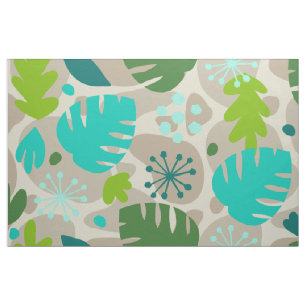 Tissu Mod Monstera Leaf Abstrait Hawaï Tropical - Cool