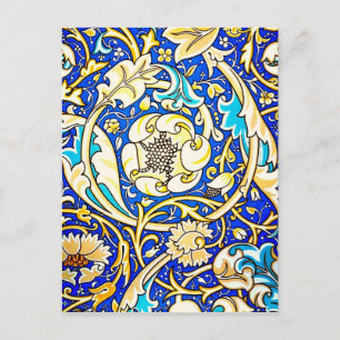 Tissu/mode Vintage par carte postale-William Morri