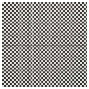 Tissu Modèle checkered noir et blanc
