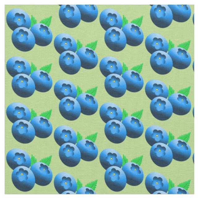 Tissu Modèle de bleuets (Fermer)