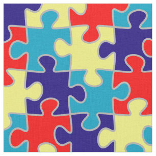 Tissu Modèle de puzzle de sensibilisation à l'autisme TS