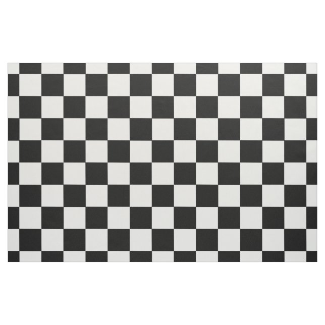 Tissu Modèle de tableau de bord noir et blanc rétro (Fat Quarter)