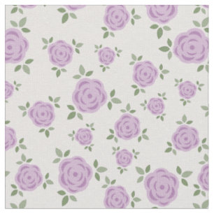 Tissu Modèle floral de lavande mignonne