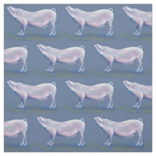 Tissu modelé par croquis mignon de crayon de porc