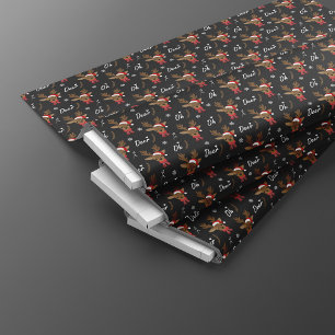 Tissu Modèle sans couture de Noël de renne Oh cerf