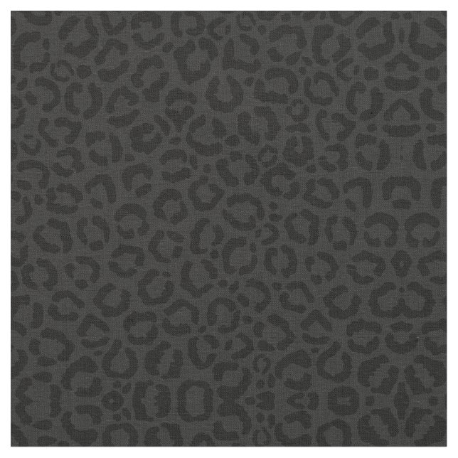 Tissu Modern Minimal Black Leopard Print (Fermer)