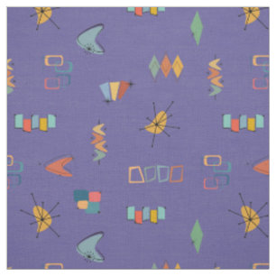 Tissu Moderne de milieu de siècle Texturé Violet Moyen