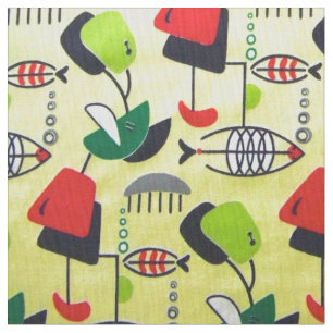 Tissu moderne moderne de conception de poisson ato