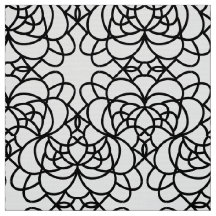 Tissu moderne noir et blanc