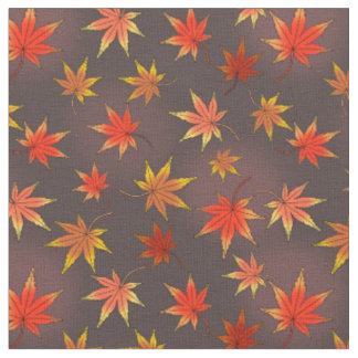 Tissu Momiji Motif - Feuille d'érable japonaise à l'auto