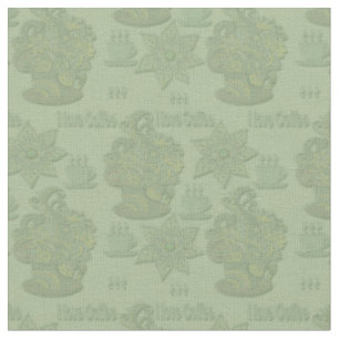 Tissu Mon design Monochrome "I love coffee"