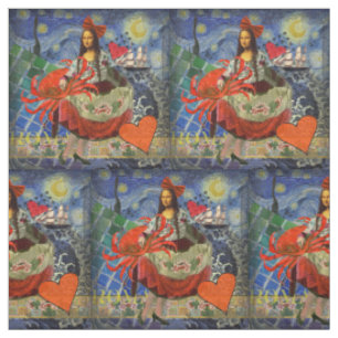Tissu Mona Lisa Fun Zodiaque Fantaisiste 