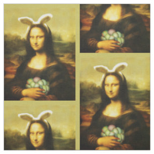 Tissu Mona Lisa Oreilles de Lapin Pâques