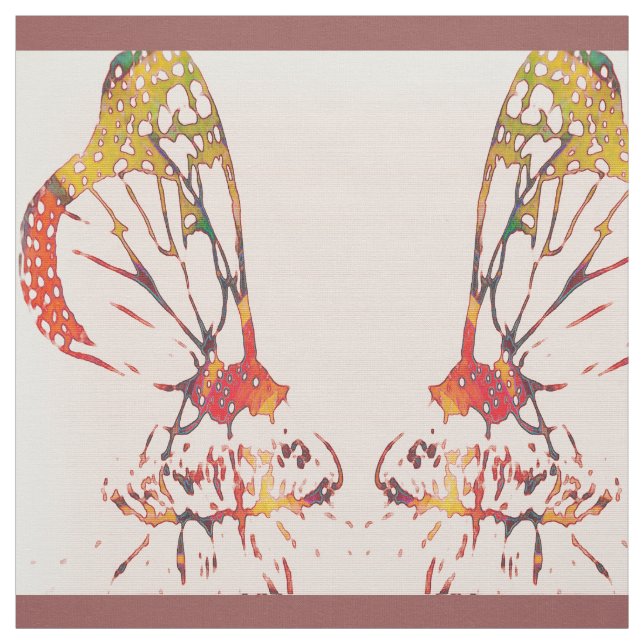 Tissu Monarques reflétés (Échantillon)