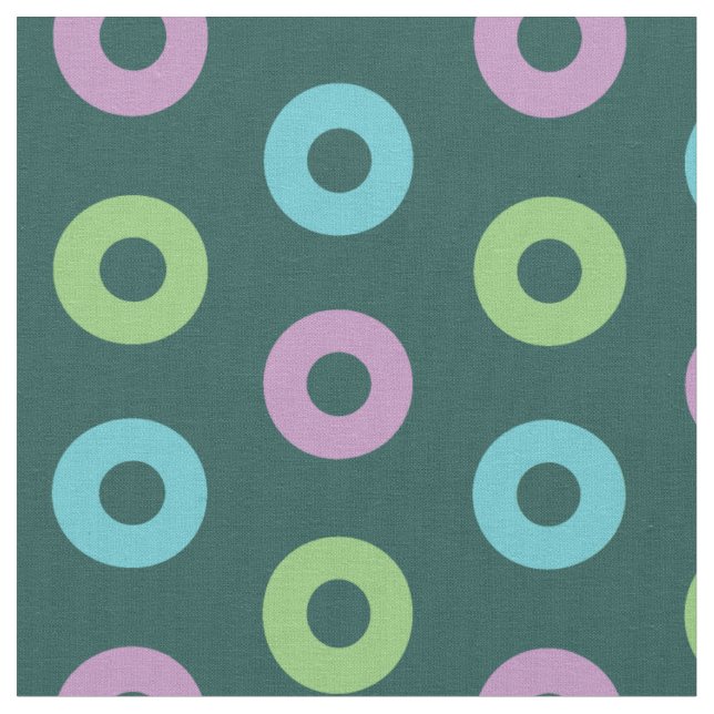 Tissu Mondegreen Theme Phish Donuts (Fermer)