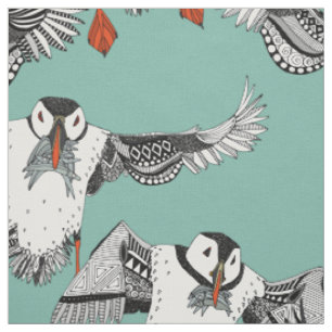 Tissu Monnaie des Puffins de l'Atlantique