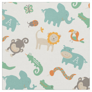 Tissu Monogramme Dans la jungle