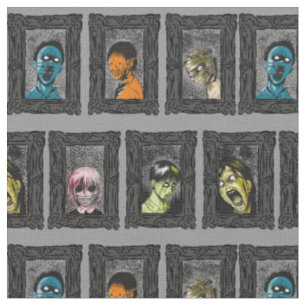 Tissu Monsters Portraits illustrations Déplaisantes Zom