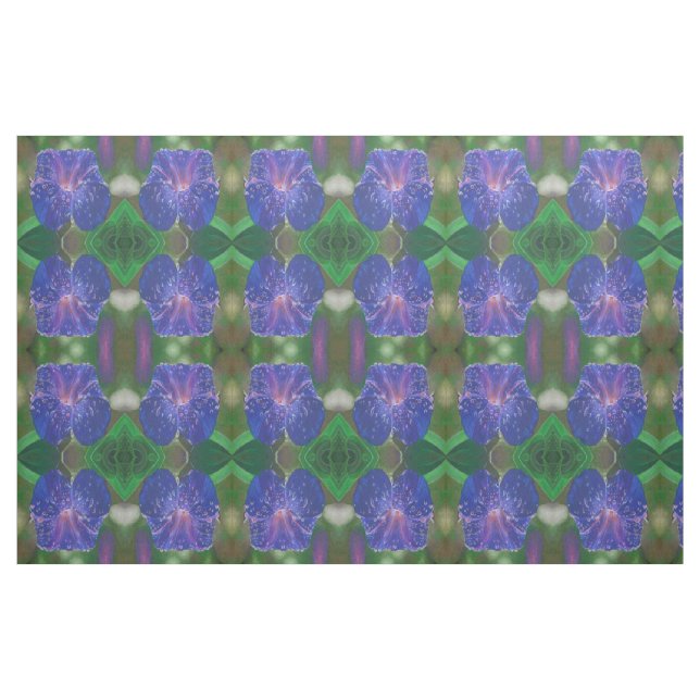 Tissu Morning Glory (Ipomoea Purpurea) Petals et Dew Dr. (Fat Quarter)
