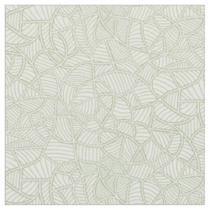 Tissu Mosaïque feuille aléatoire vert pâle