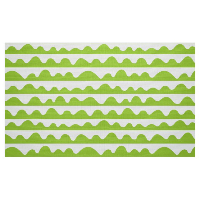 Tissu Motif 020815 - Martian Green and White (Fat Quarter)