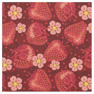 Tissu Motif 2 2 de fraise