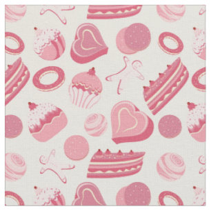 Tissu Motif 2 de chocolat et de pâtisseries
