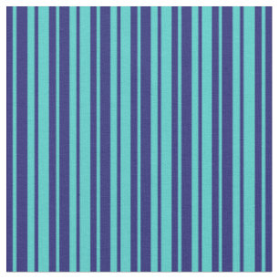 Tissu Motif à carreaux bleu et turquoise de minuit