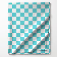 Motif à carreaux bleus aquamarine et blancs