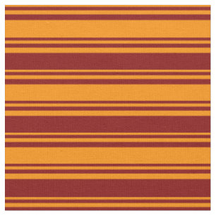 Tissu Motif à carreaux orange foncé et marron