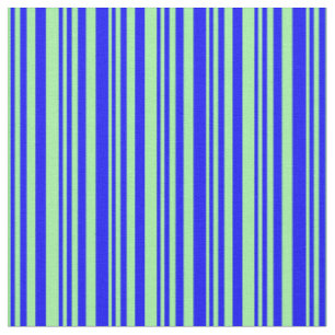 Tissu Motif à carreaux/rayures vert et bleu