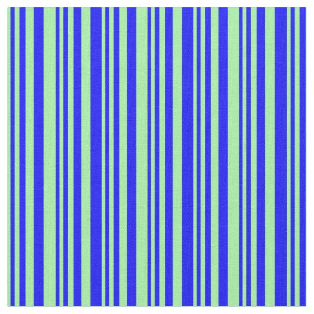 Tissu Motif à carreaux/rayures vert et bleu (Fermer)