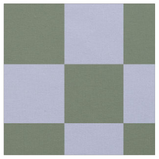Tissu Motif à carreaux verts et bleus