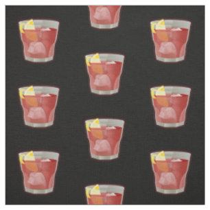 Tissu Motif à cocktails Americano