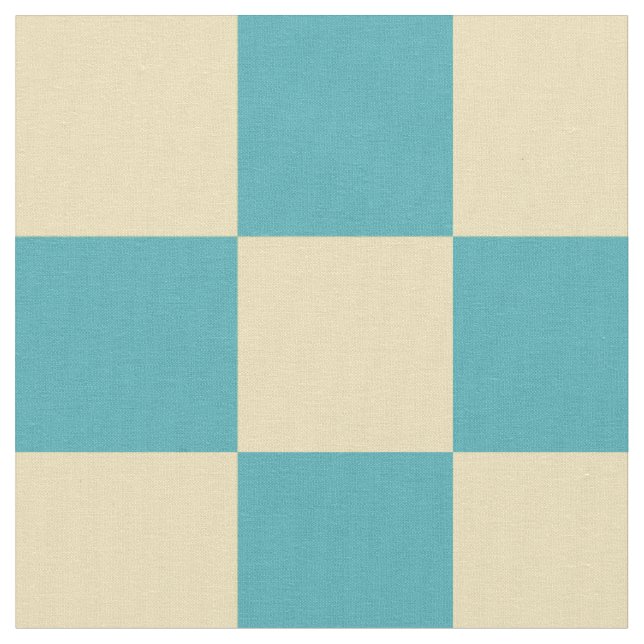 Tissu Motif à damiers jaune turquoise (Fermer)