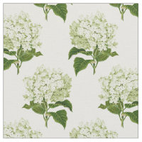 Motif à fleurs d'Hydrangea blanc et vert