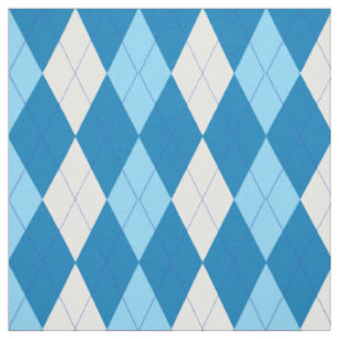 Tissu Motif à motifs de losanges blanc de Teal Skyblu