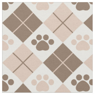 Tissu Motif à motifs de losanges Brown et bronzage