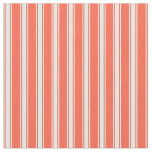 Tissu Motif à rayures/à doublures de couleur rouge et bl