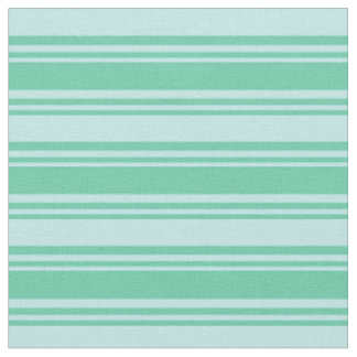 Tissu Motif à rayures aquamarines et turquoise