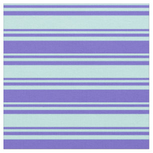 Tissu Motif à rayures bleu turquoise et ardoise