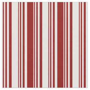 Tissu Motif à rayures couleur rouge blanc et foncé