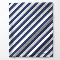 Motif à rayures diagonales bleu marine